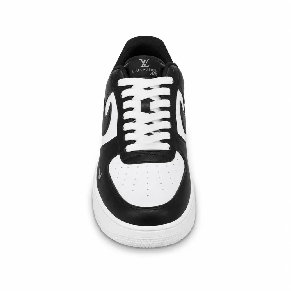 Air Force 1 Low x Louis Vuitton Style Black White Sneaker