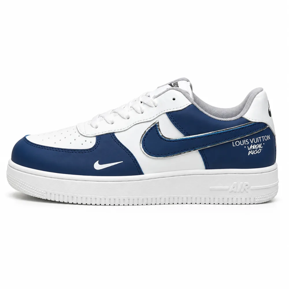 Air Force 1 Low x Louis Vuitton Style Blue White Sneaker