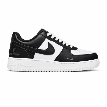 Air Force 1 Low x Louis Vuitton Style Black White Sneaker