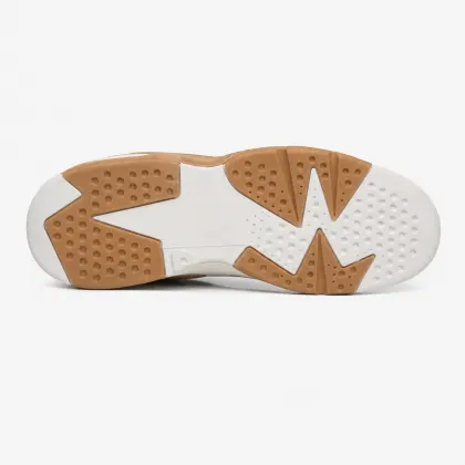 SOLO White Brown High-Top Sneaker